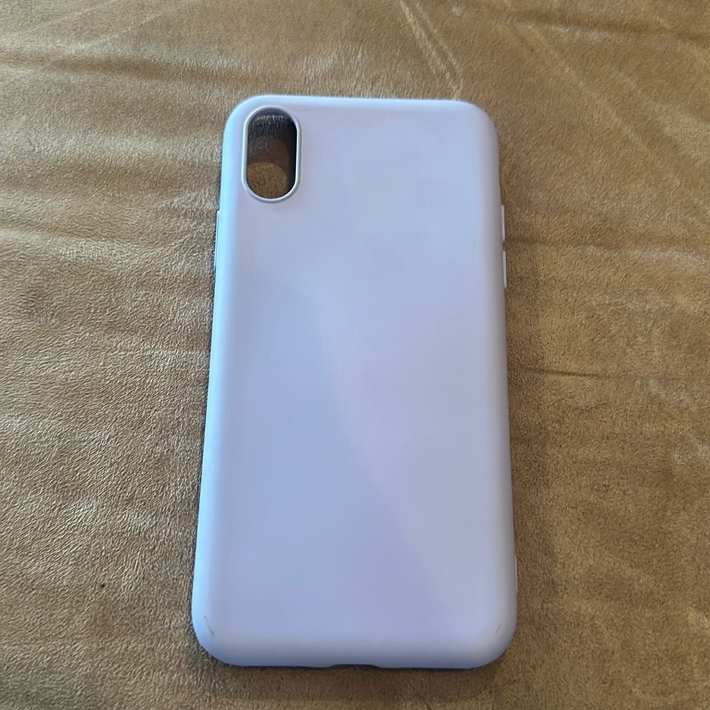iphone xs purple silicon case